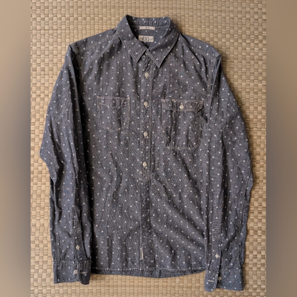 All Saints Black Casual Button Down Shirt‎